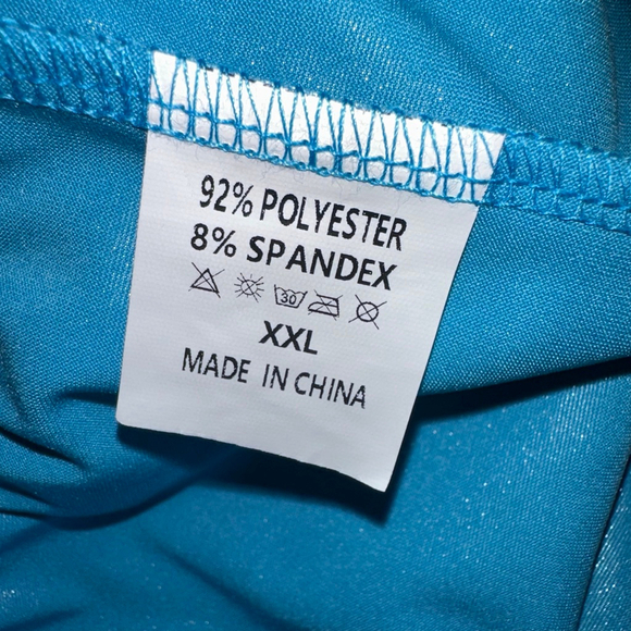 Girls Kids Electric Blue Metallic Leggings Size XXL NEW NWOT - Picture 7 of 7